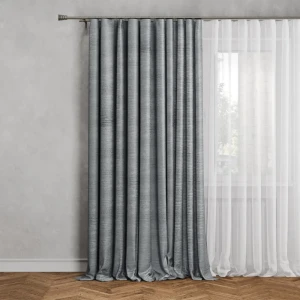 Штора на ленте Lira 140x280 см цвет серый 89376200 STLM-2099376