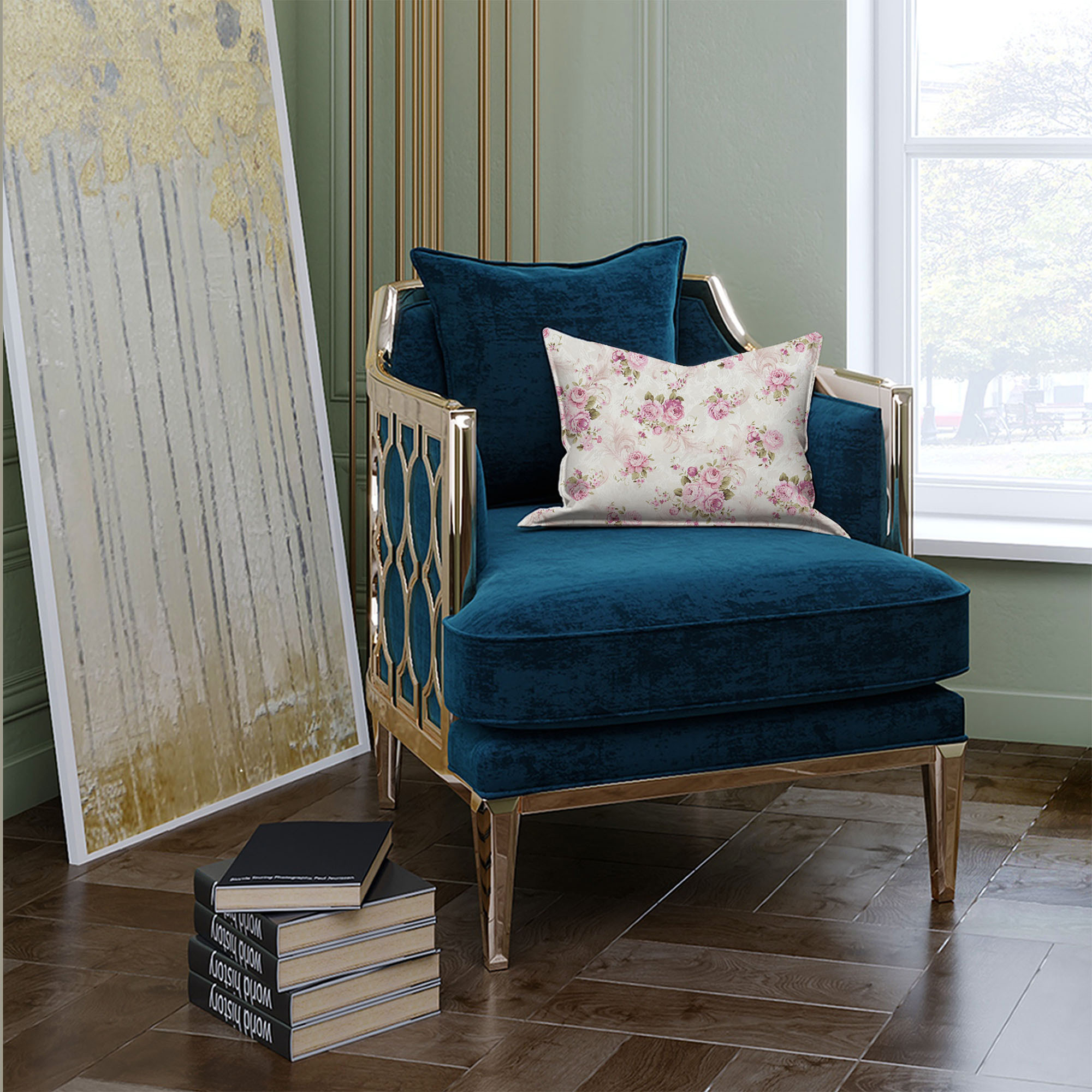 Ткань «Интерио» с цветочным узором от ТОРГОВЫЙ ДОМ ТЕКСТИЛЬ 81959994 STLM-0015404 - Вид №4