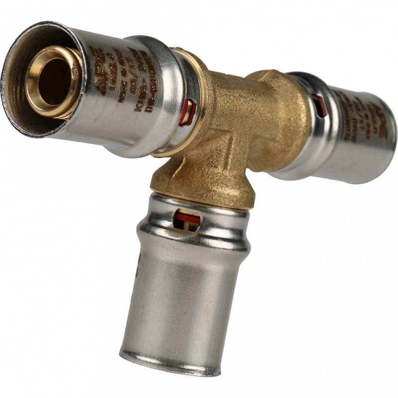 Тройник пресс STOUT 16х2,0 равнопроходной SFP0006161616 - Вид №1