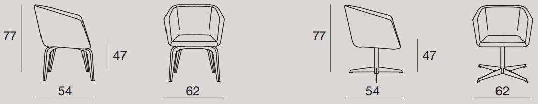 CTS SALOTTI Кресло со съемным чехлом с подлокотниками Megan sun-id-1474145 - Вид №2