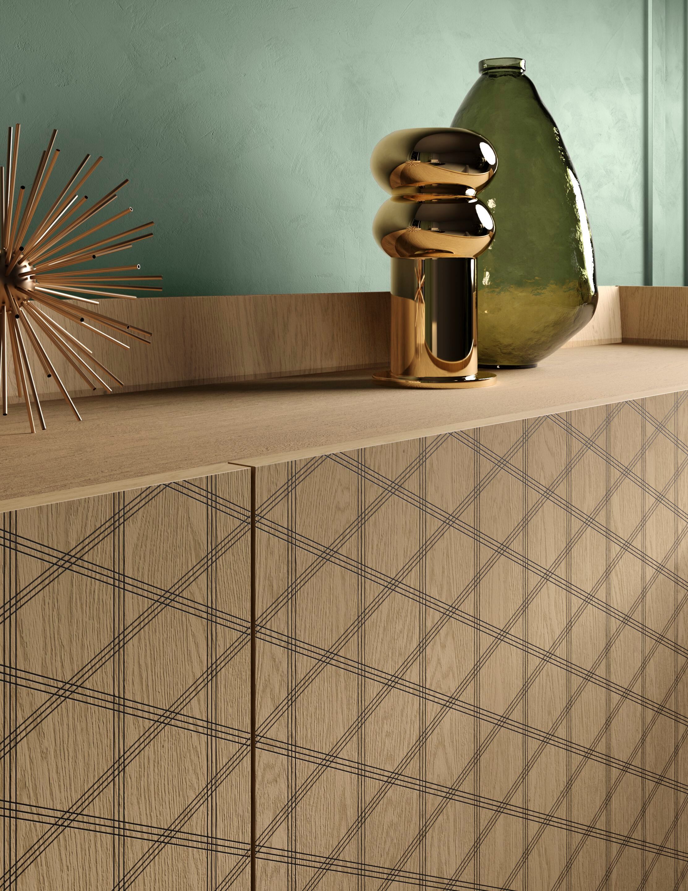 Шкаф из орехового дерева с ящиками Barba design текстуры ARCH-00149058 - Вид №4