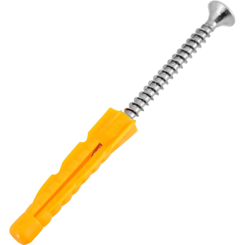 Дюбель универсальный с саморезом Ш4х50 мм полипропилен 16 шт НЕВСКИЙ КРЕПЕЖ STLM-2141589 - Вид №1