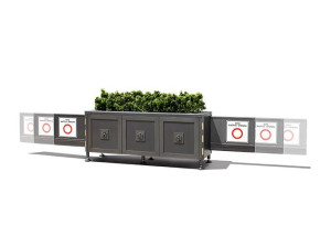 Плантатор со встроенным мобильным барьером