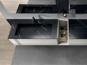 Подвесной умывальник с ящиками