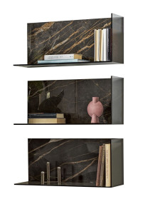 Полка из Супермармо и хрусталя