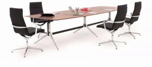 ICF Прямоугольный стол для совещаний, регулируемый по высоте, с системой управления кабелями Notable