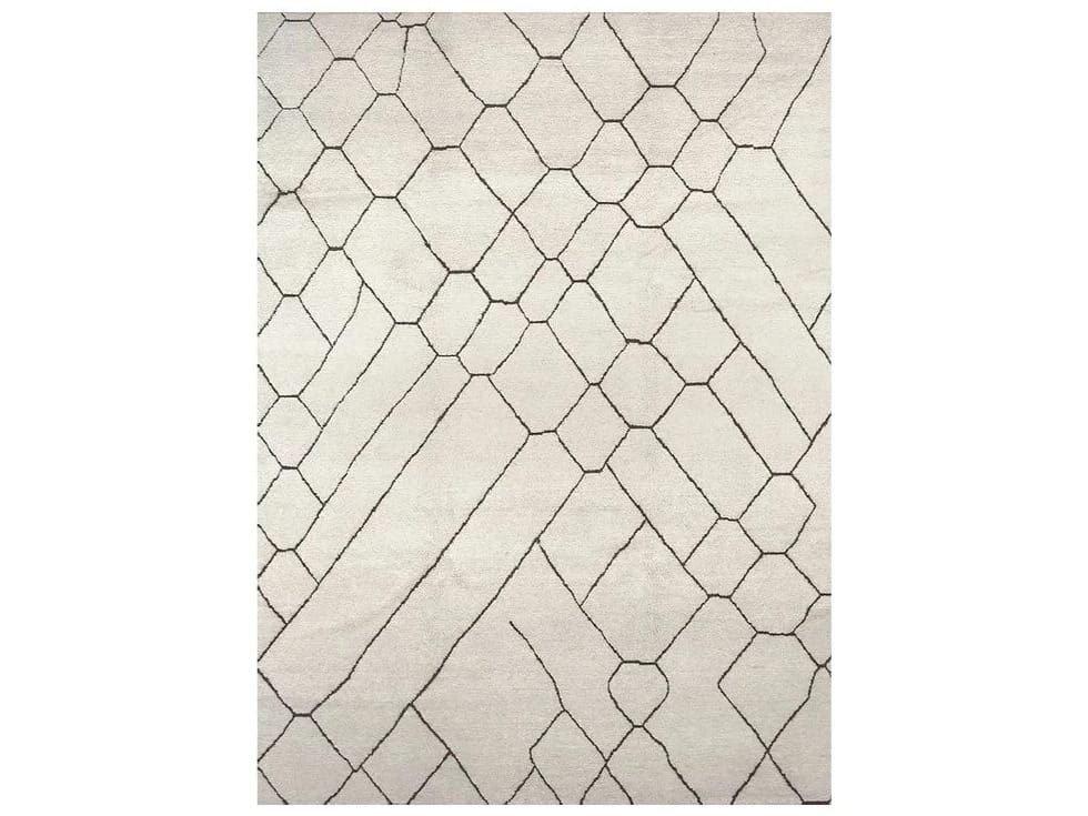 Шерстяной ковер ручной работы с прямоугольным рисунком Mohebban Berber - с низким ворсом ARCH-00089105 - Вид №1