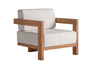 Садовое кресло из ткани и дерева