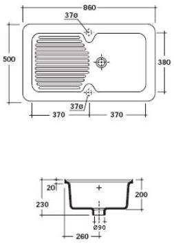 Встроенная раковина под столешницу овальная Galassia Lavelli sun-id-1346863 - Вид №1