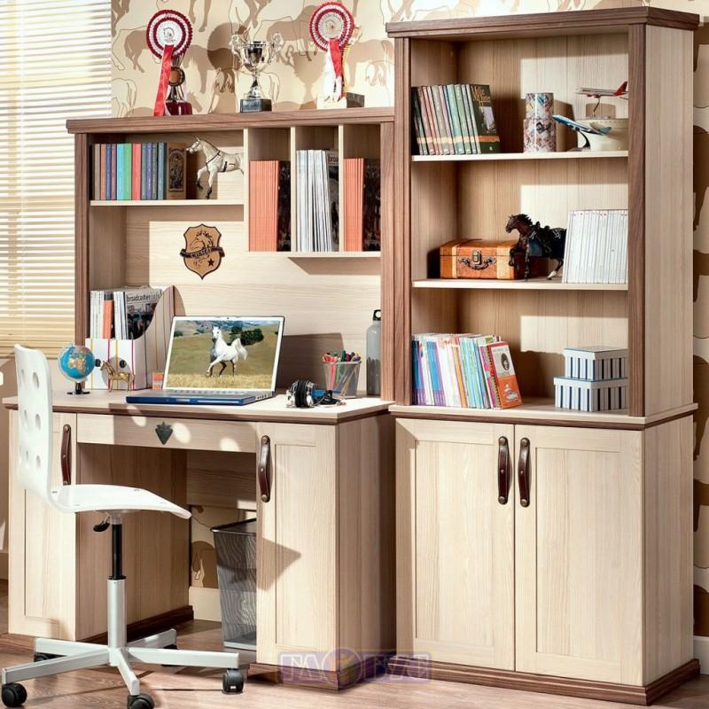 Письменный стол с ящиком и дверцами светлый орех 114 см ST Royal CILEK ROYAL 00-3832450 Бежевый Santreyd - Вид №4