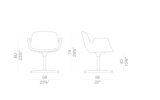 Мягкий стул с подлокотниками Lapalma ARCH-00102924 - Вид №9