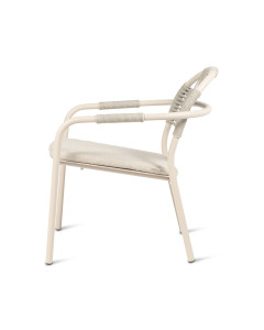 Алюминиевый штабелируемый садовый стул с порошковым покрытием