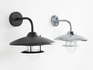 Металлическая наружная настенная лампа