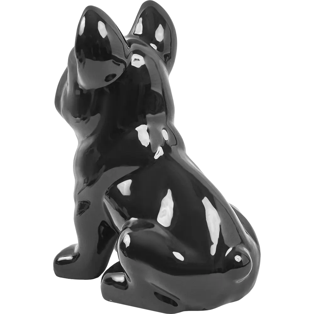 Декоративная собака Бульдог керамика черная 23x18x12 см Santreyd STLM-2023186 - Вид №3