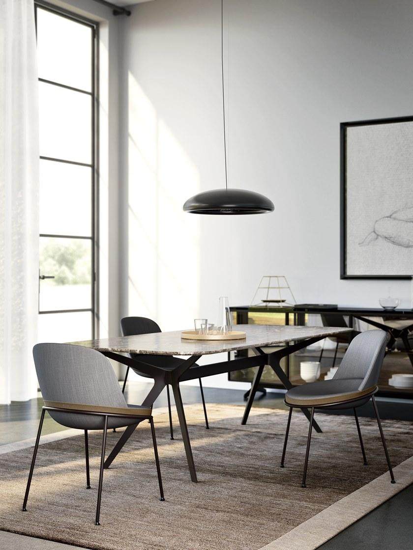 JESSE Стул из мягкой ткани Germana sun-id-1363270 - Вид №1