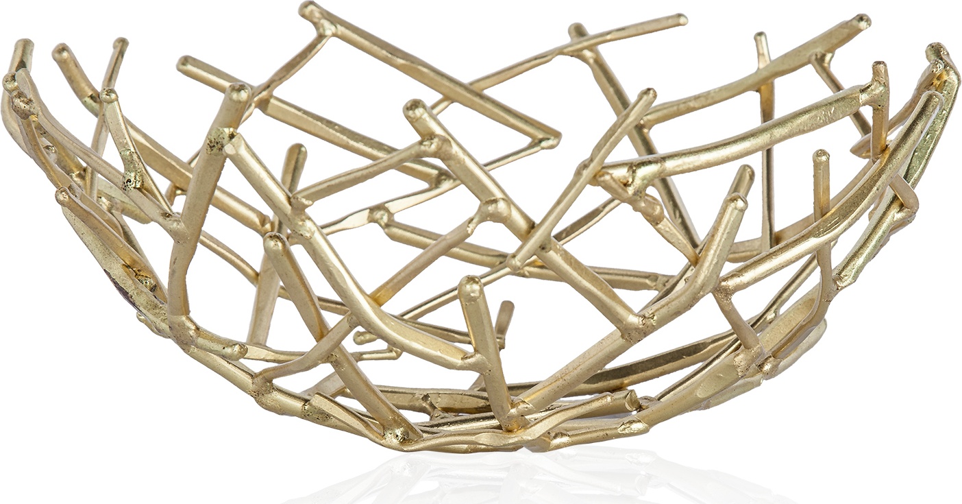 10614504 Michael Aram Чаша Michael Aram "Солома" 16см (золотистая) Латунь 