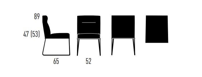 Мягкий стул для саней KFF D-Light ARCH-00000690 - Вид №21