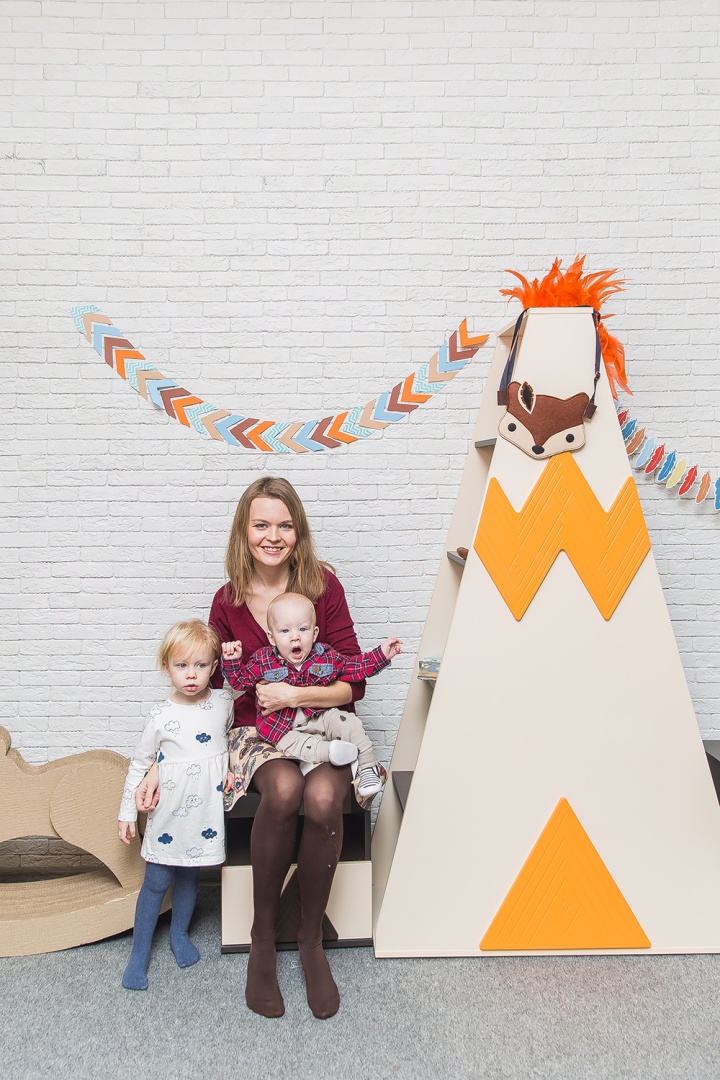 Детский стеллаж-вигвам "Апачи" МАНДАРИН АПАЧИ 178641 Оранжевый;молочный Santreyd  - Вид №5