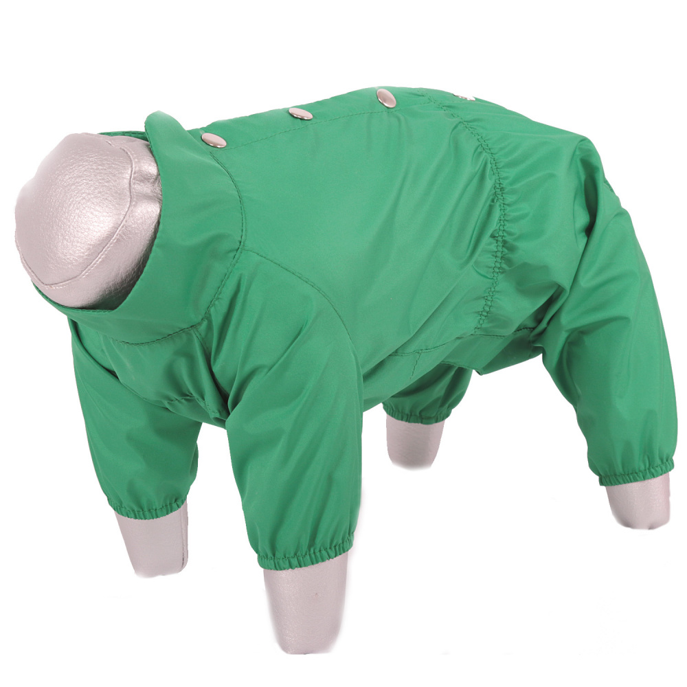 ПР0057173 Дождевик для собак Зеленое яблоко мальчик р. L 28см YORIKI 