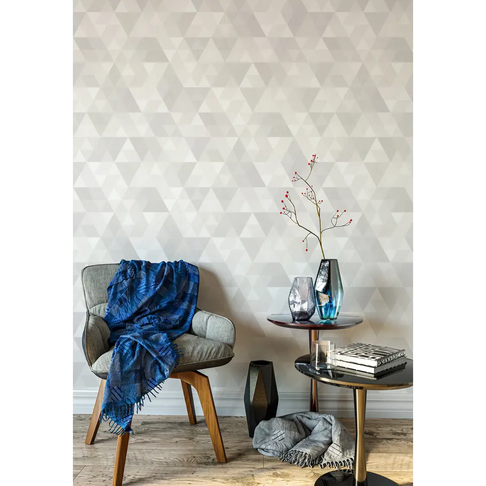 Обои флизелиновые Vog Collection Triugla светло-бежевые 1.06 м VV72594-14 STLM-2047632 - Вид №3