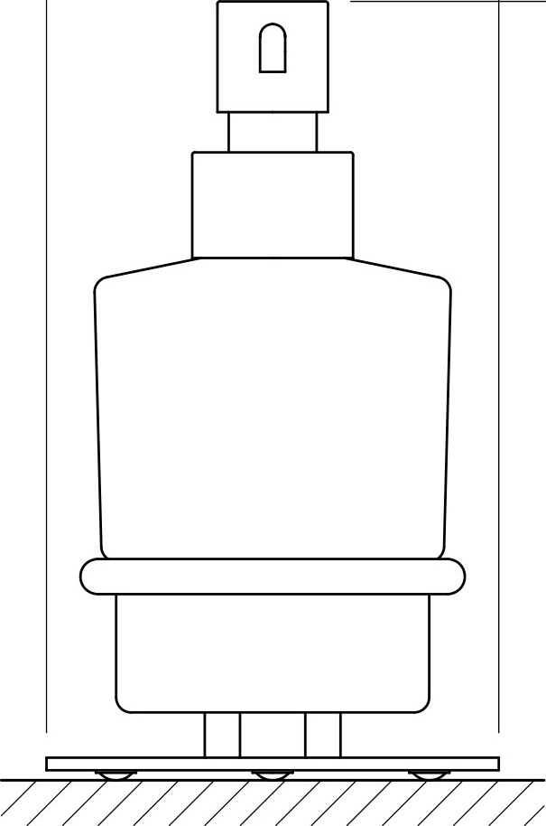 AWE 003 Держатель с дозатором жидкого мыла настольный ARTWELLE Universell - Вид №1