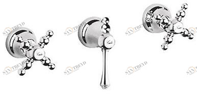 Rubinetteria Giulini Смеситель для душа на 3 отверстия с переключателем Parigi 7316w2