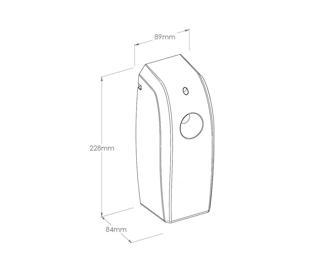 GJB701 Электронный освежитель воздуха LCD с программатором, ABS пластик, белый Merida  - Вид №1