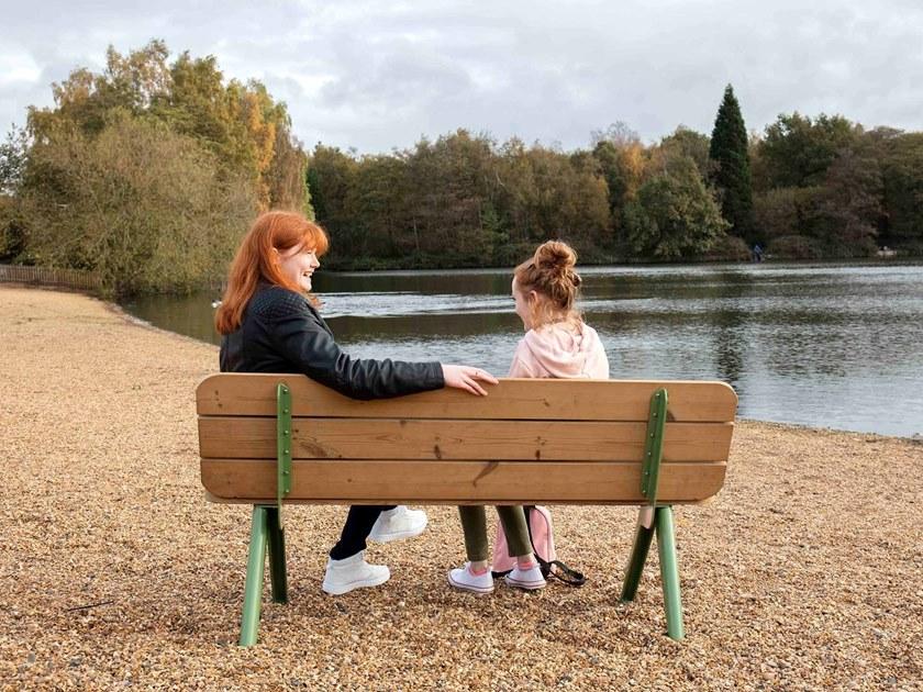 VESTRE Скамья из стали и дерева со спинкой Nunu sun-id-1460879 - Вид №3