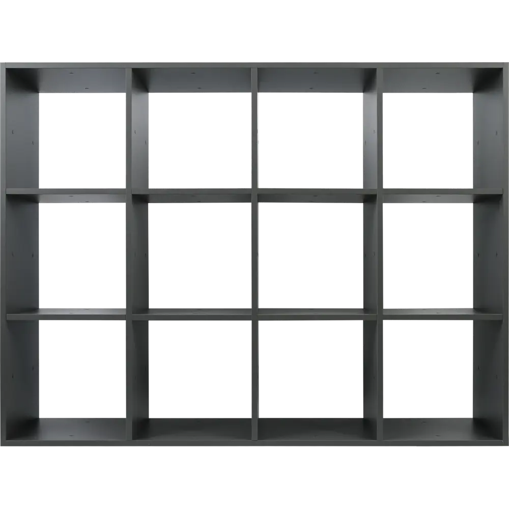 Стеллаж Spaceo KUB 12 секций 104.9x139.2x31.7 см ЛДСП цвет графит 82731893 STLM-2190569  - Вид №4