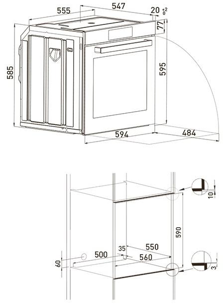 Grundig Многофункциональная встраиваемая духовка  7754782916  - Вид №1