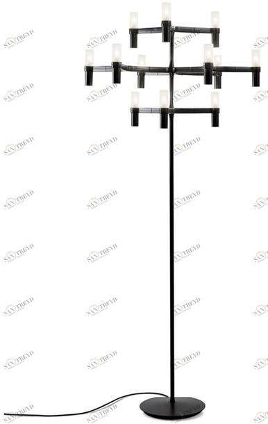 NEMO Торшер с прямым светом из алюминия и стекла Crown sun-id-1349026