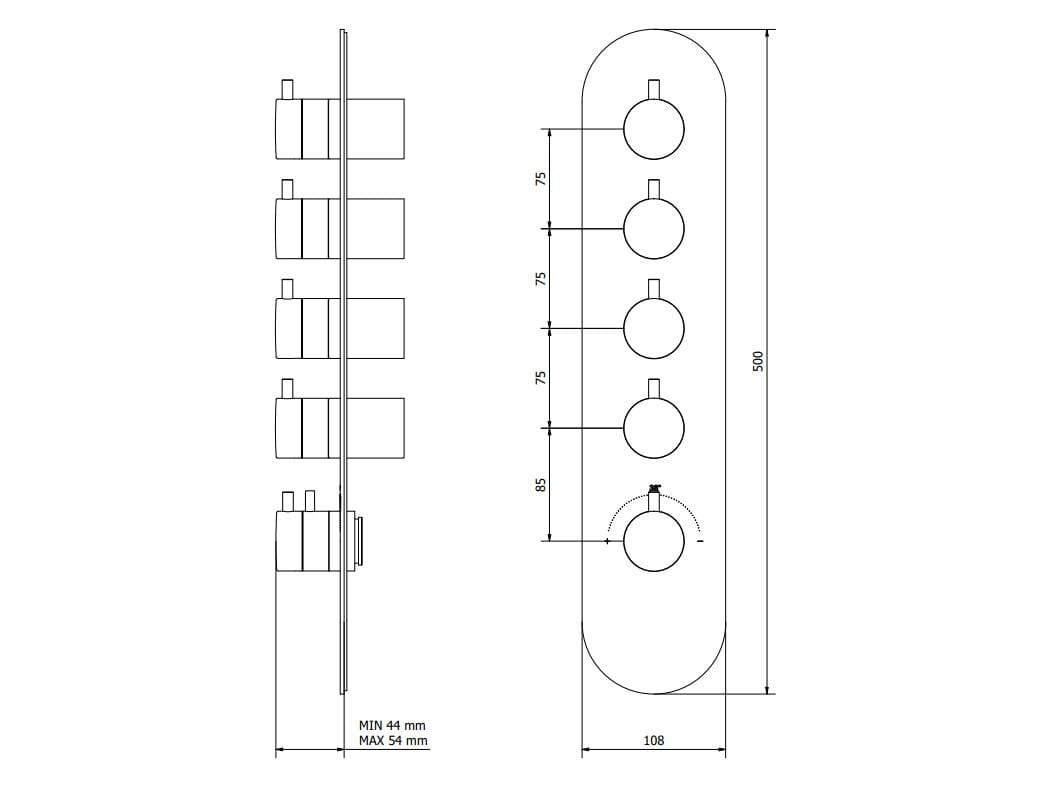 Термостатический смеситель для душа IB Aqua ARCH-00066478 - Вид №11
