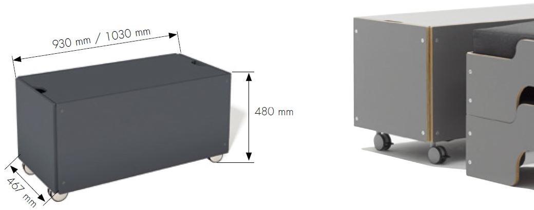 Müller Small Living Деревянный сундук с колесами sun-id-1386845 - Вид №1