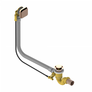 A2A-300/70 Автоматический донный клапан для ванны длина сифона 70 см Thg-paris Metropolis Розовое золото