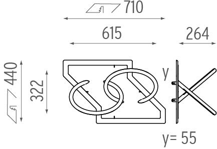Flos Полувстраиваемый потолочный светильник отраженного света Soft collection - 3d sun-id-1481103 - Вид №3