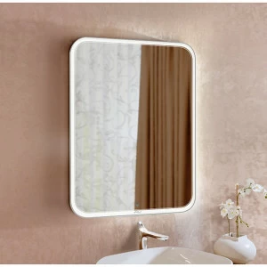 Зеркало настенное с подсветкой 80х80 см белое Anna ALAVANN ANNA 303888 Белый;зеркальный