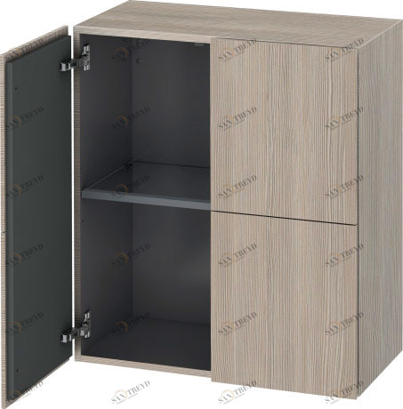 LC117703131 L-Cube Шкаф Сосна серебристая, декор Duravit