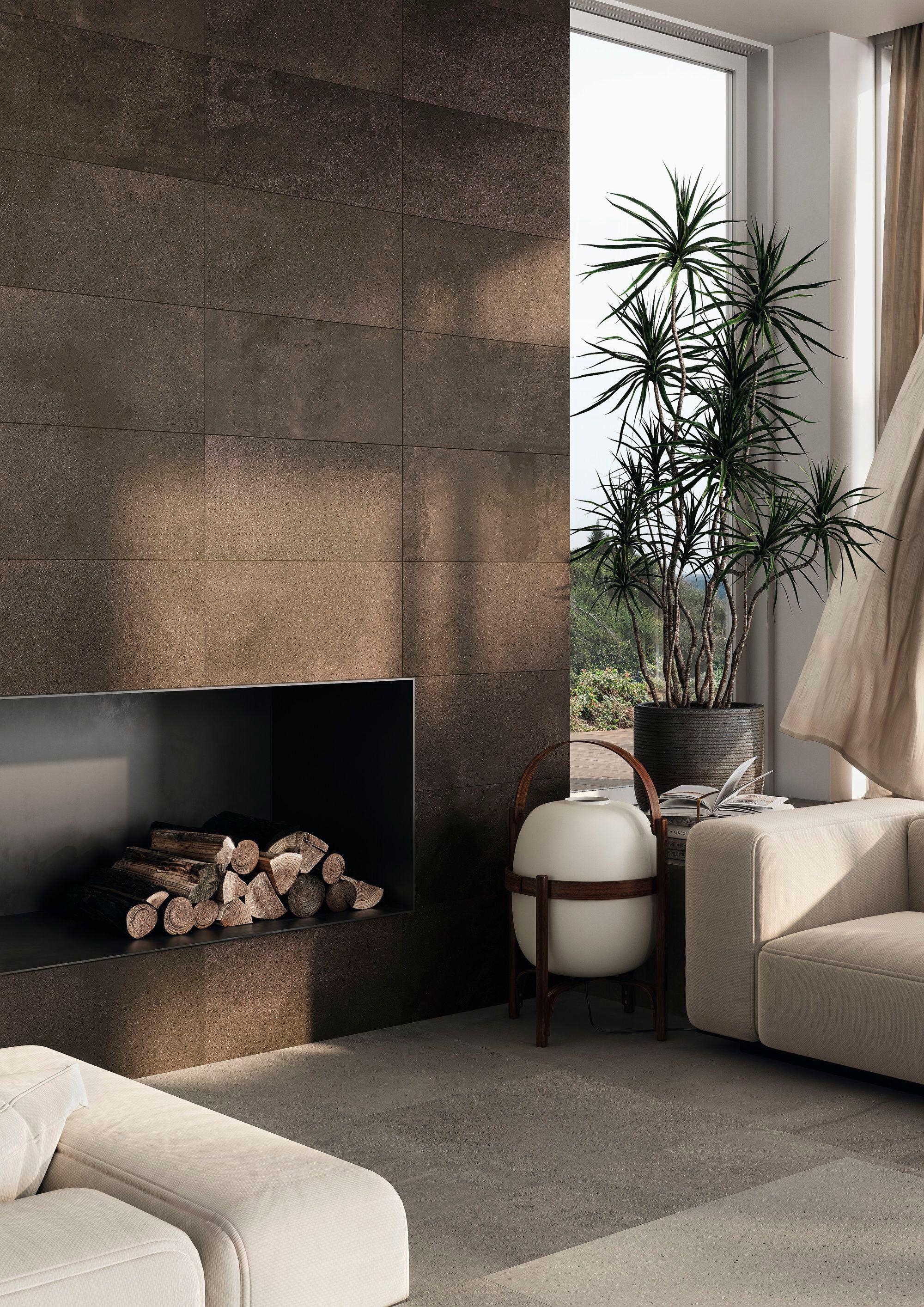 Противоскользящее напольное покрытие из керамогранита с эффектом цемента Fiandre Core Shade ARCH-00098754