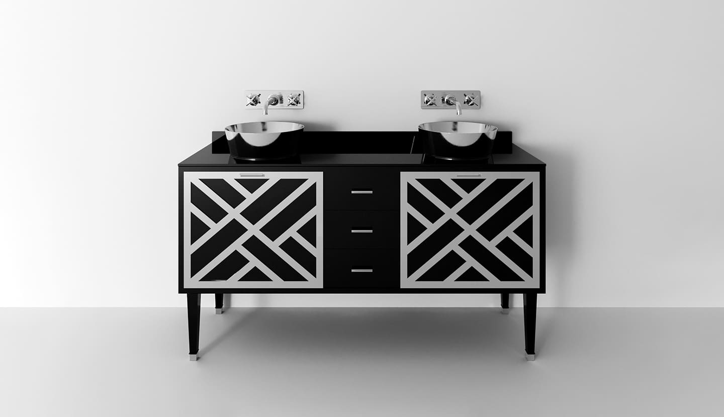 Деревянный напольный умывальник с ящиками Park Avenue CORA 3A ARCH-00127422 - Вид №1