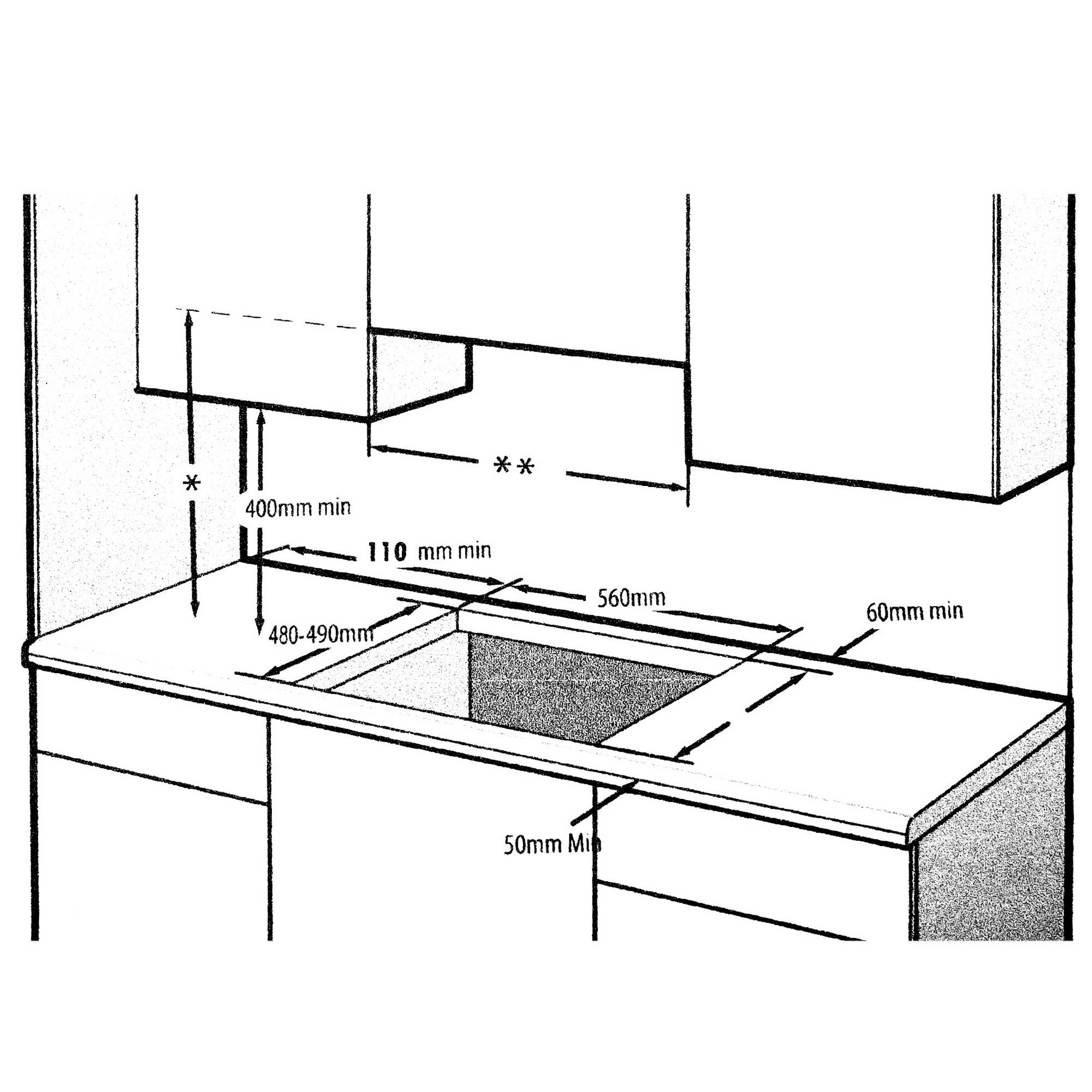 9106609 Газовая варочная поверхность Hotpoint HG 62FD/BK STDN-0096620 - Вид №7