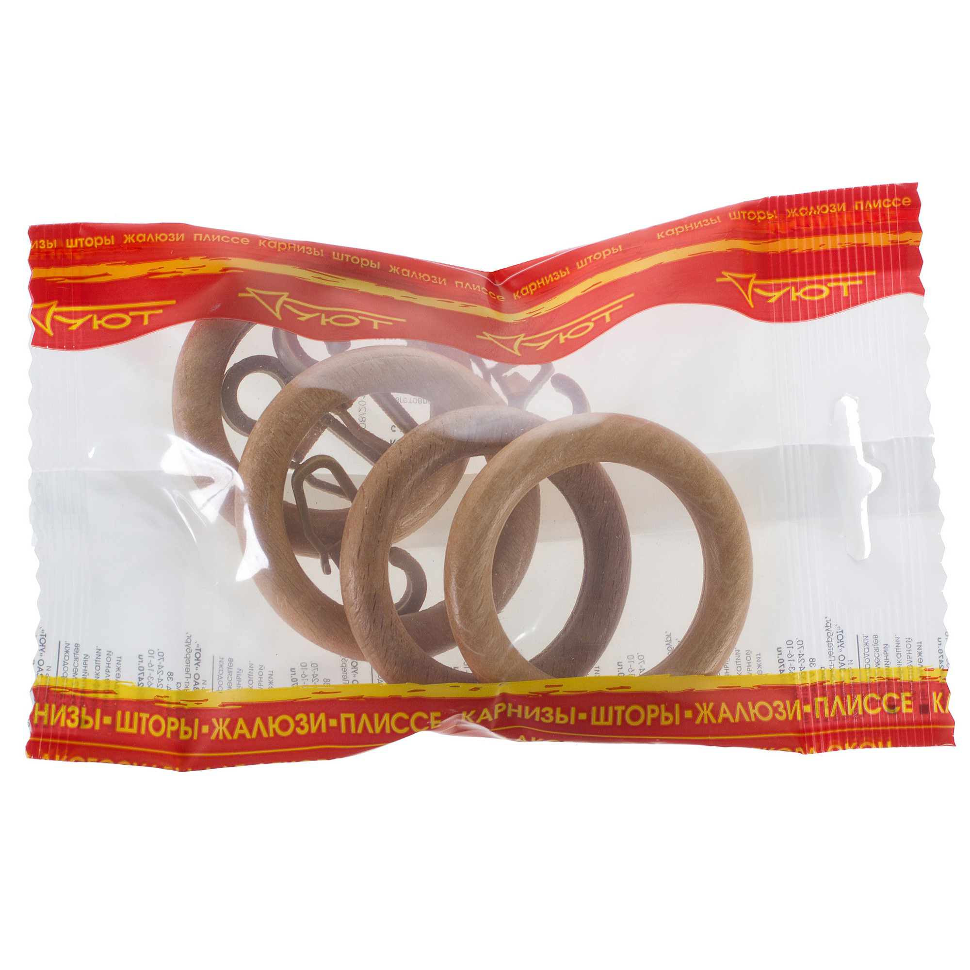 Santreyd: Деревянные кольца с крючками для карнизов из дуба 10382145 STLM-0000442