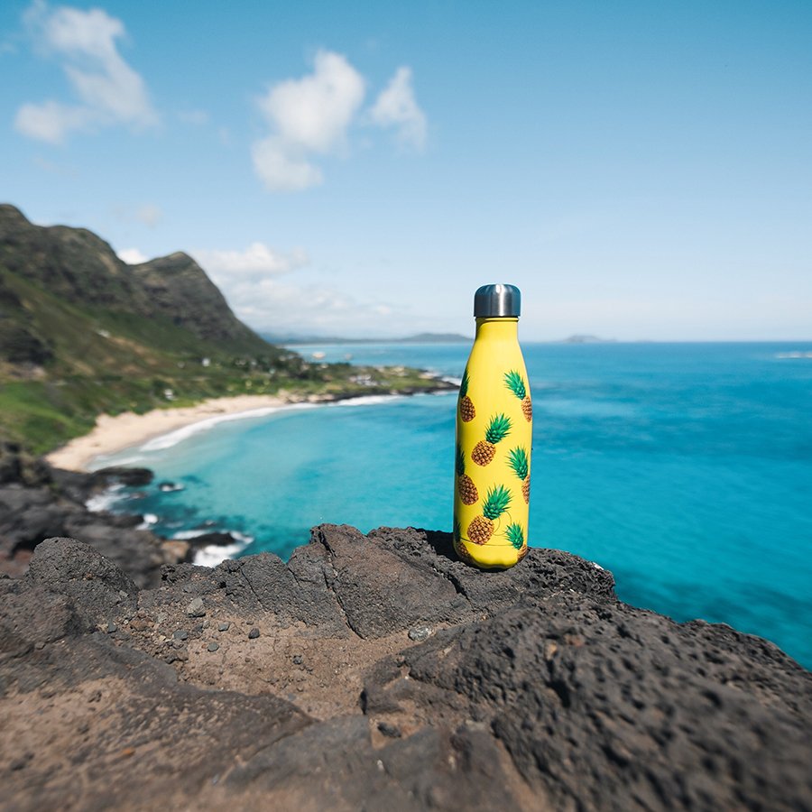 Термос 500 мл желтый New Icon Pineapple CHILLY'S BOTTLES ДИЗАЙНЕРСКИЕ 00-3948015 Желтый  - Вид №1