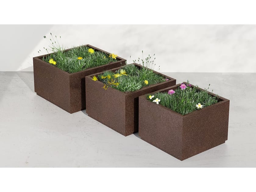 Окрашенная стальная плантатор DIMCAR RUSTY ARCH-00068598