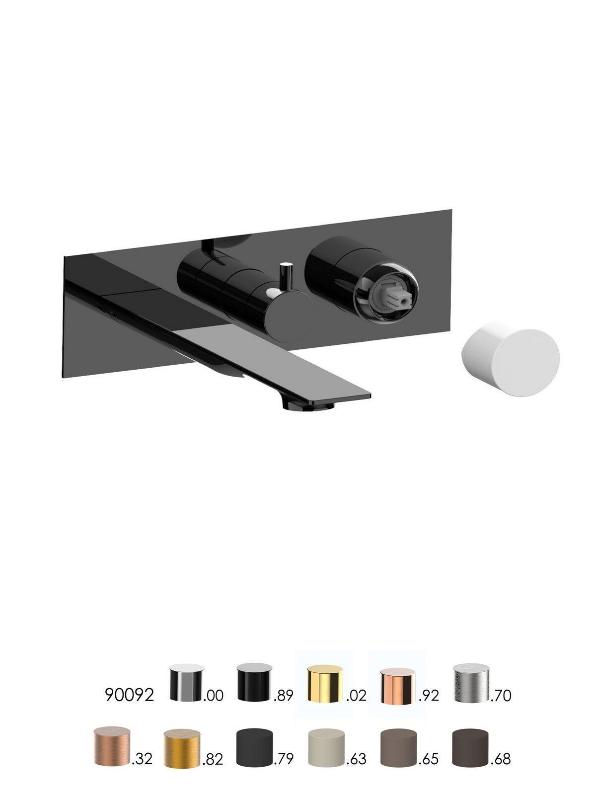 Встраиваемый однорычажный смеситель для ванны с ручным душем Rubinetterie Frattini отдельная эстетика ARCH-00118361 - Вид №16