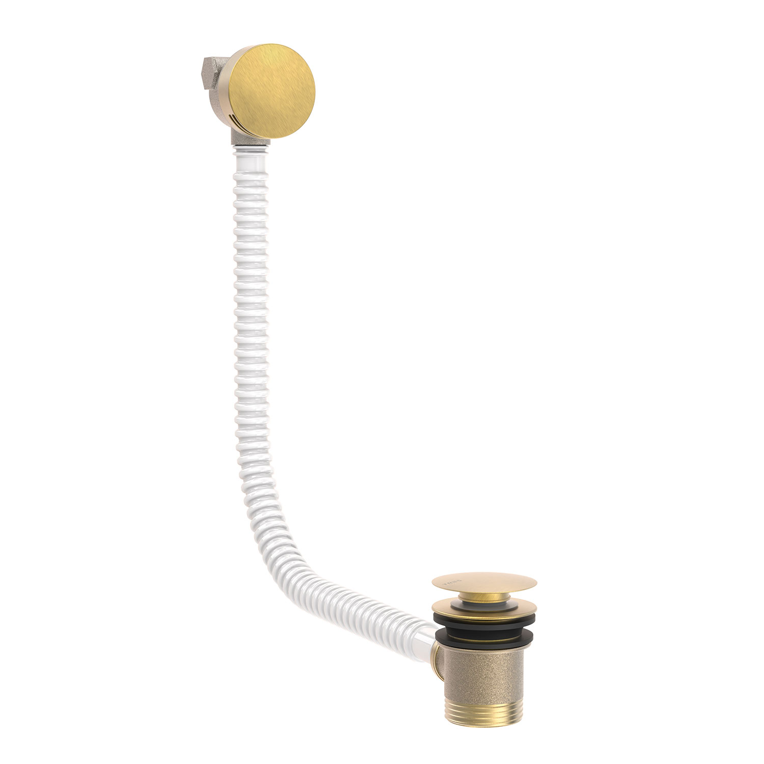 Круглый дренажный и наполнительный клапан Click-clack с переливом для ванны-03453430LM TRES Drain