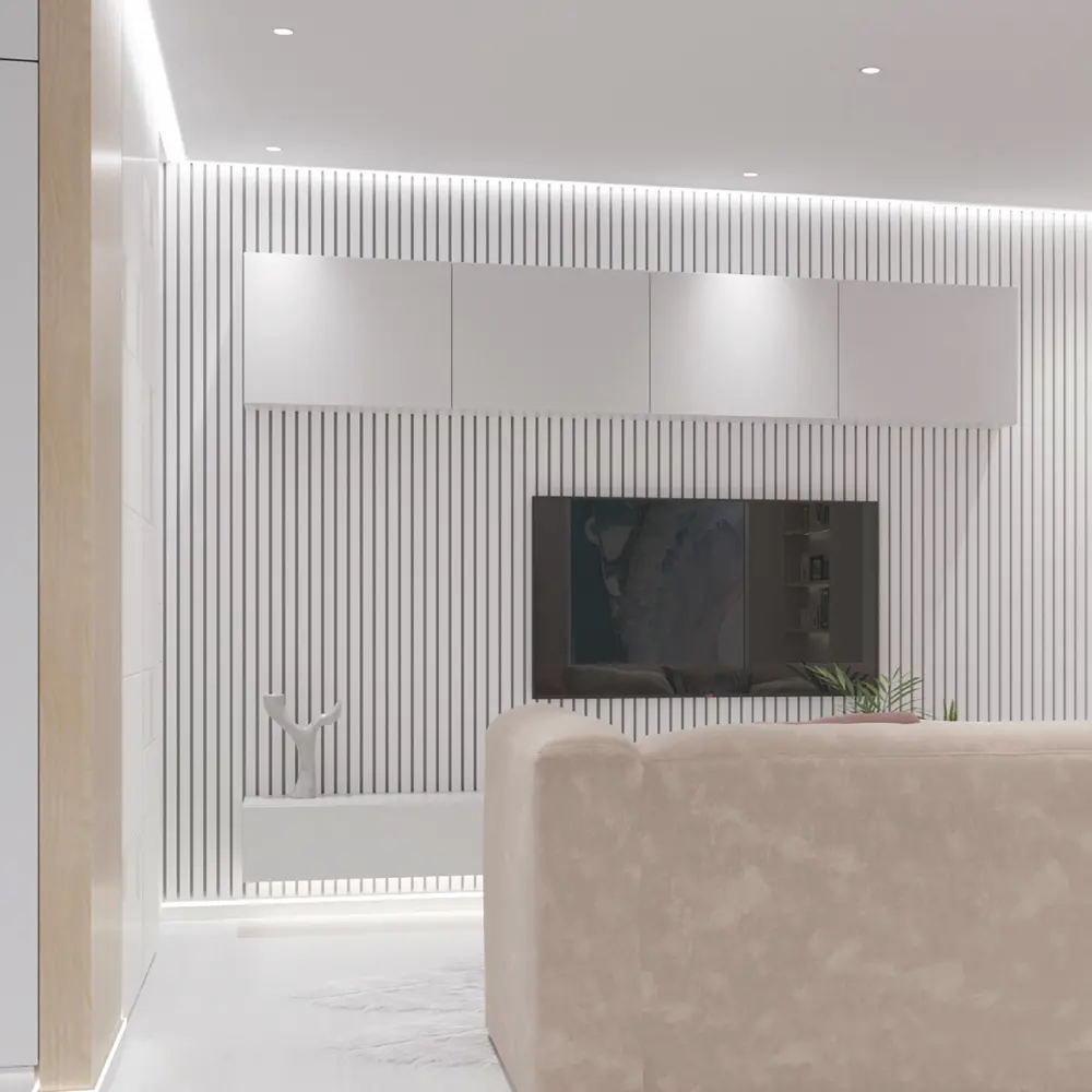 PORTIKA Декоративная рейка МДФ белая для стильного зонирования пространства 85314201 STLM-1438458 - Вид №2