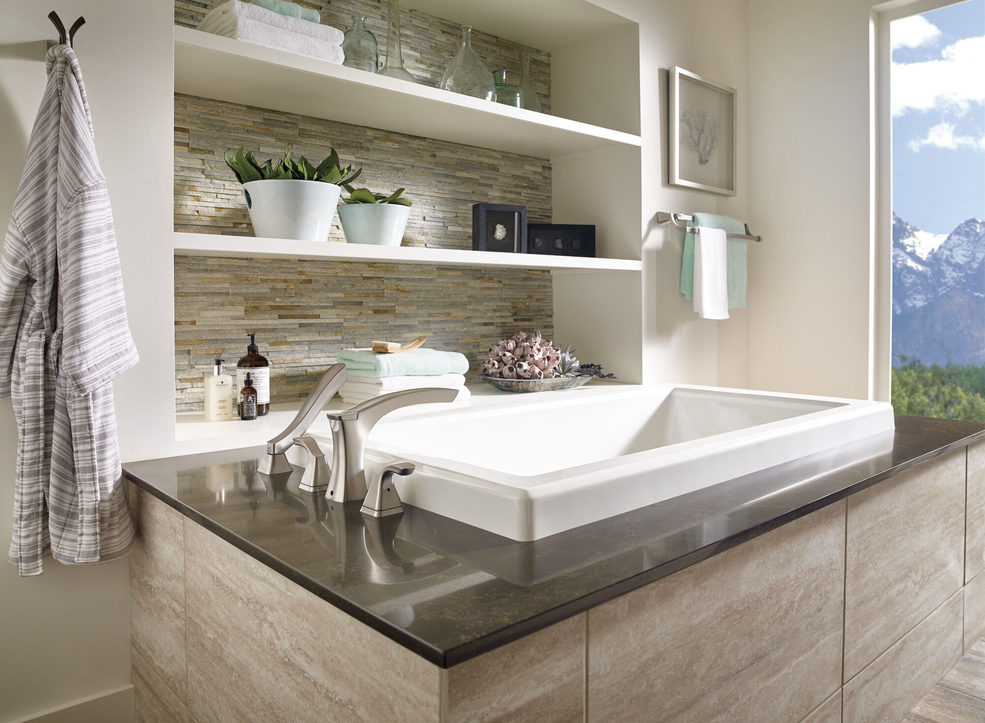 75235-SS Двойной крючок для халатов Delta Faucet Tesla Нержавеющая сталь - Вид №3