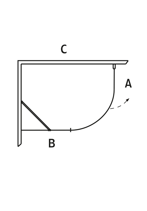 1450463 Igloo Pro J + Экран Настенный Фиксированный Прозрачное Стекло 80X100 Hafa  - Вид №2