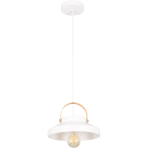 Подвесной светильник Toplight Wendi, 1 лампа, 7 м², цвет белый/дерево 82672376 STLM-2090661
