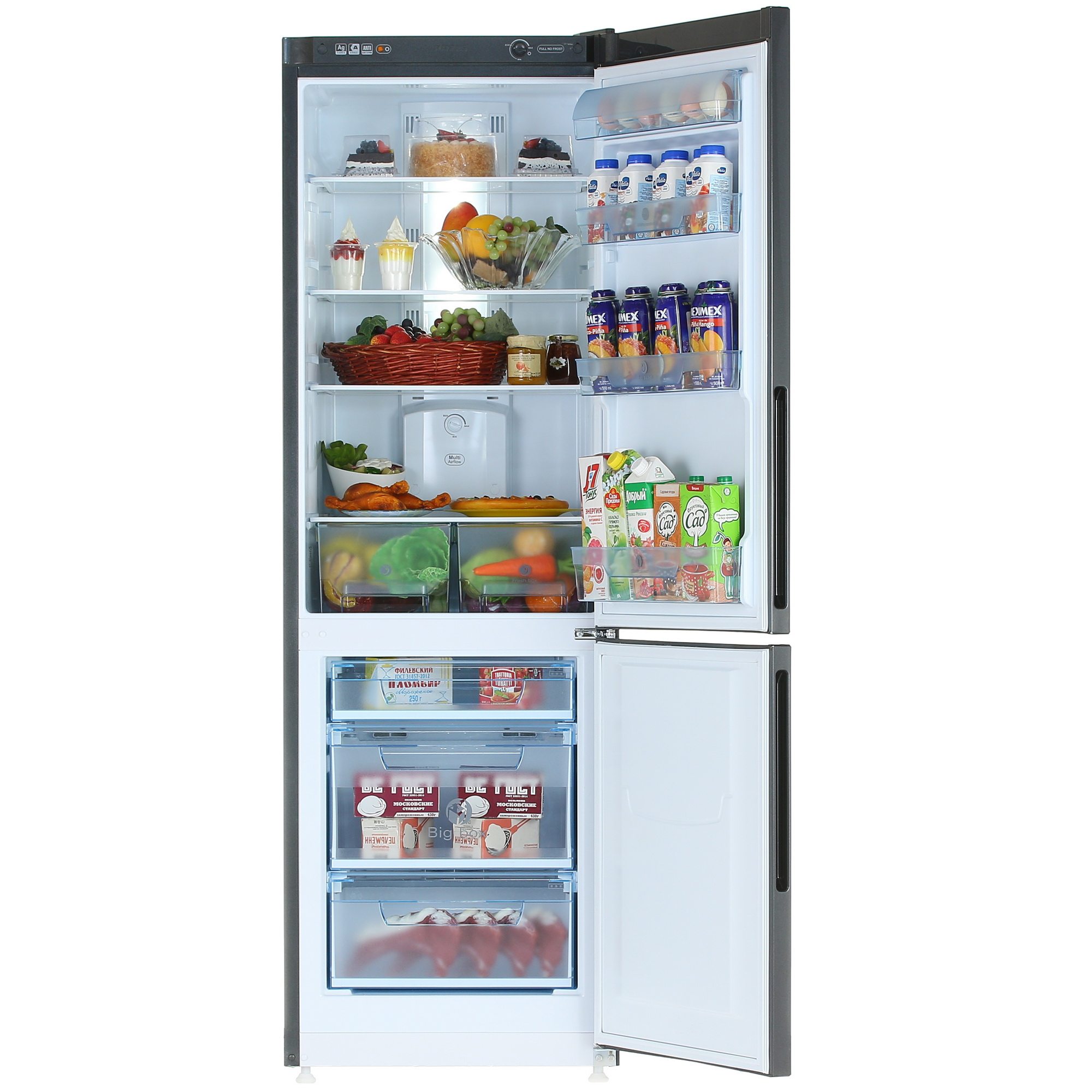 8136835 Холодильник с морозильником   Pozis RK-FNF-170 черный STDN-0029363 - Вид №5